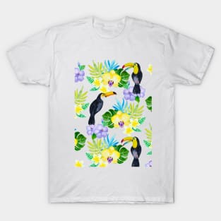 Watercolour Toucan Birds T-Shirt